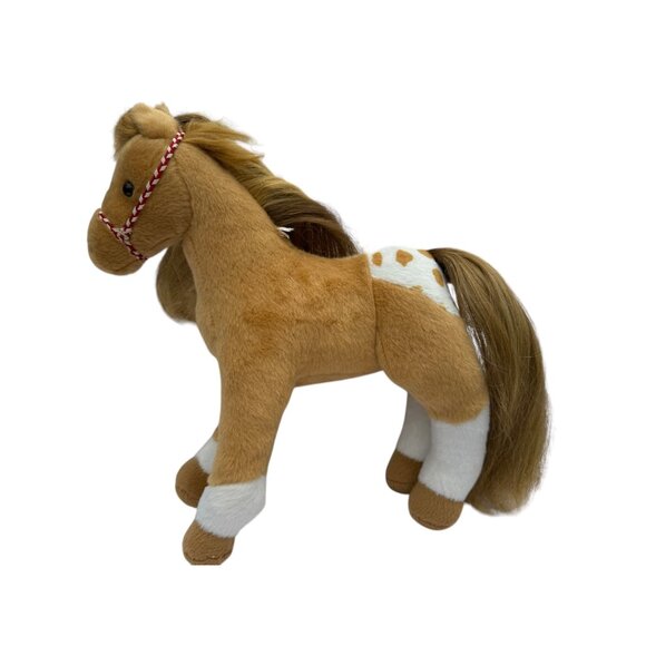 Cloud Dancer Indian Paint Horse Plush Stuffed Animal standing by Douglas feather - Picture 3 of 16